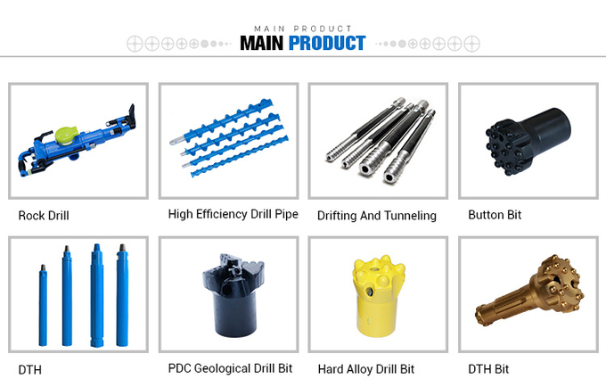 127mm Diameter Retract Button Bit Hot Pressed Alloy Hard Rock Drilling