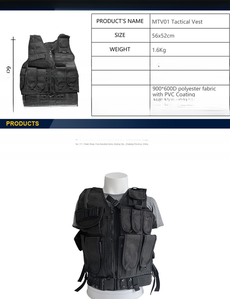 Lightweight and Breathable Men's Body Vest Body Protector in Various Colors