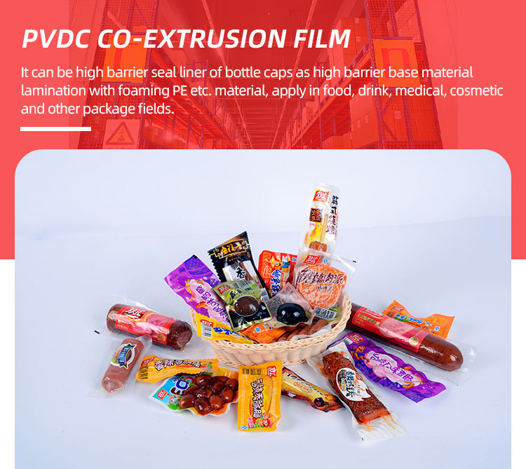 PVDC Roll Thermoforming Film For Packaging Beef Chicken Pork Sausage