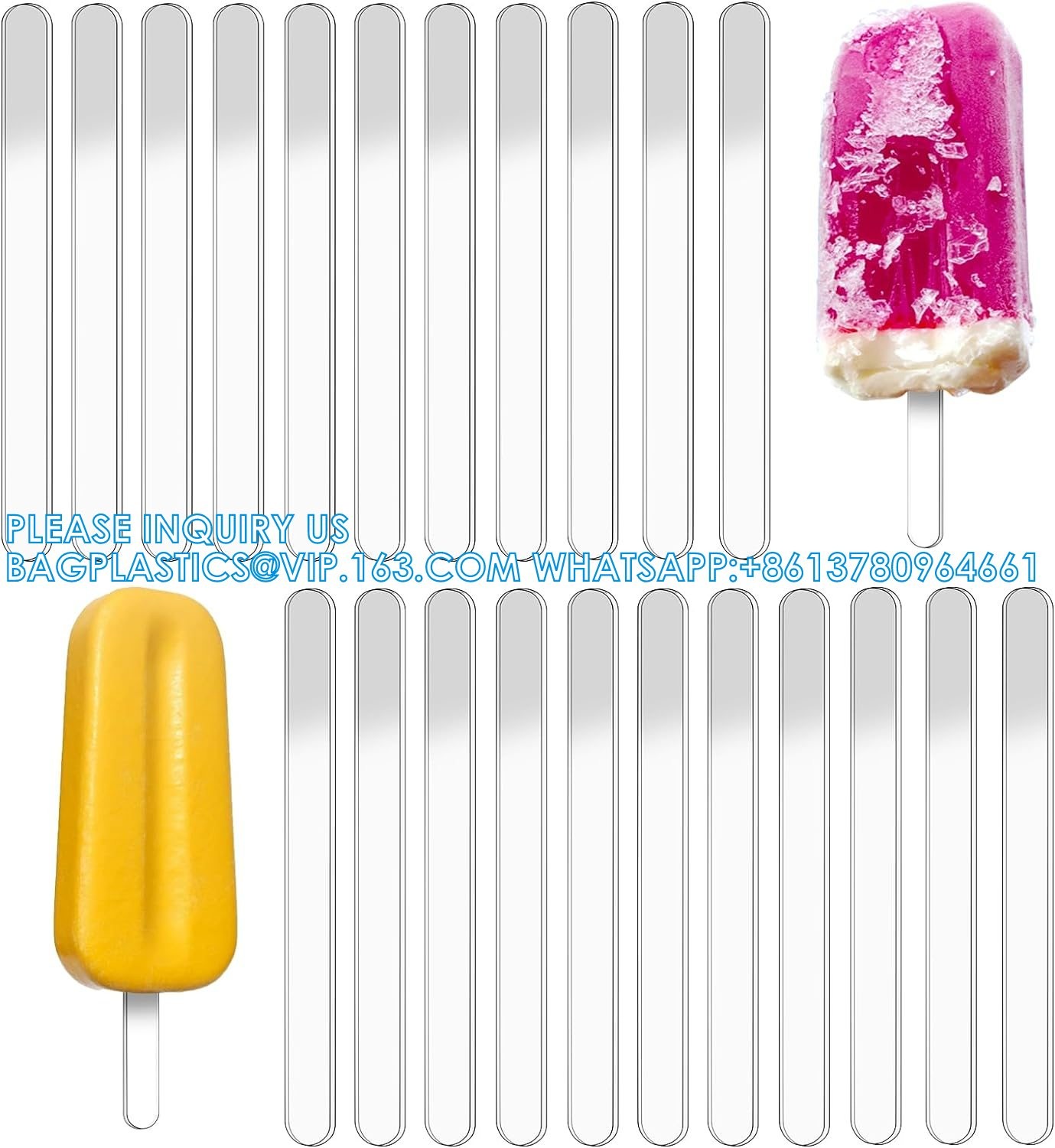 4.5 Inch Acrylic Sticks, Reusable Ice Cream Sticks, Ice Cream Sticks, Cake Molds, Mini Ice Cream Sticks, Cake Sticks
