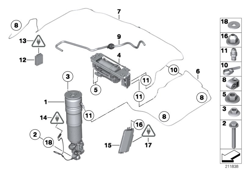 37126796929 Car Shock Absorber Bmw Rear Shock Absorber ISO Approved