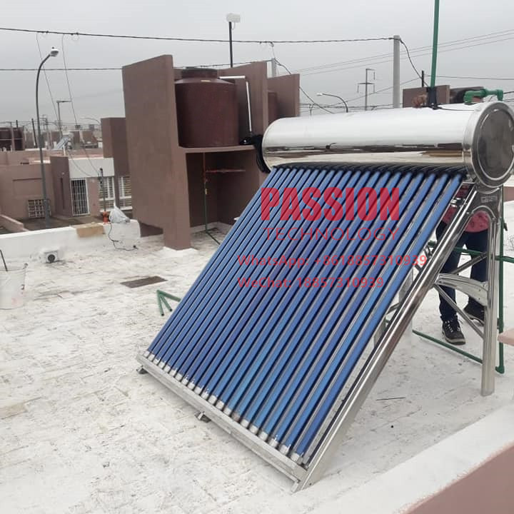 300L 304 Stainless Steel Presssure Solar Water Heater 200L Heat Pipe Solar Collector