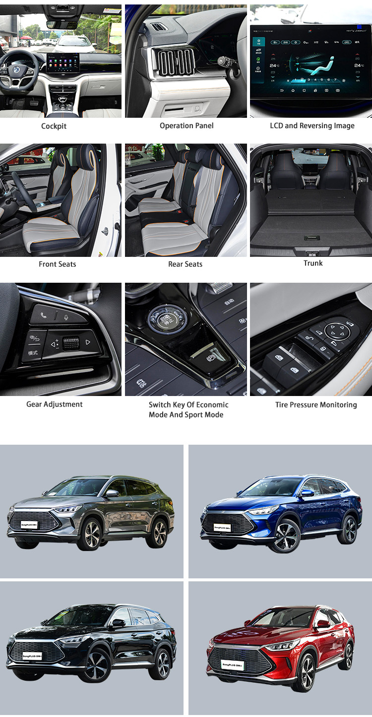 Compact Fully Electric SUV Sleek BYD Song Plus Plug In EV Hybrid SUV