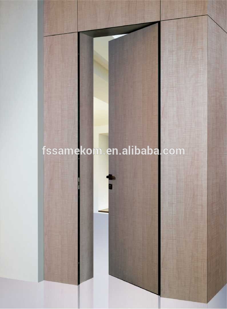 Aluminum Frame HPL hidden door solution system for modern house