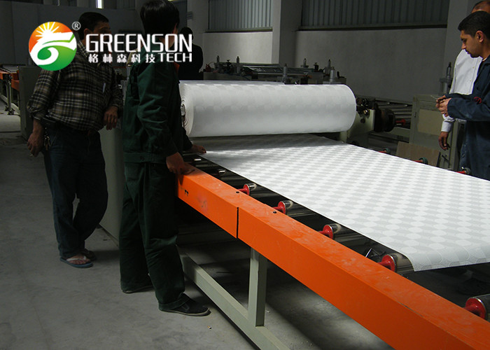 PVC / Aluminum Foil Laminated Gypsum Ceiling Tile Production Line With PLC Control System