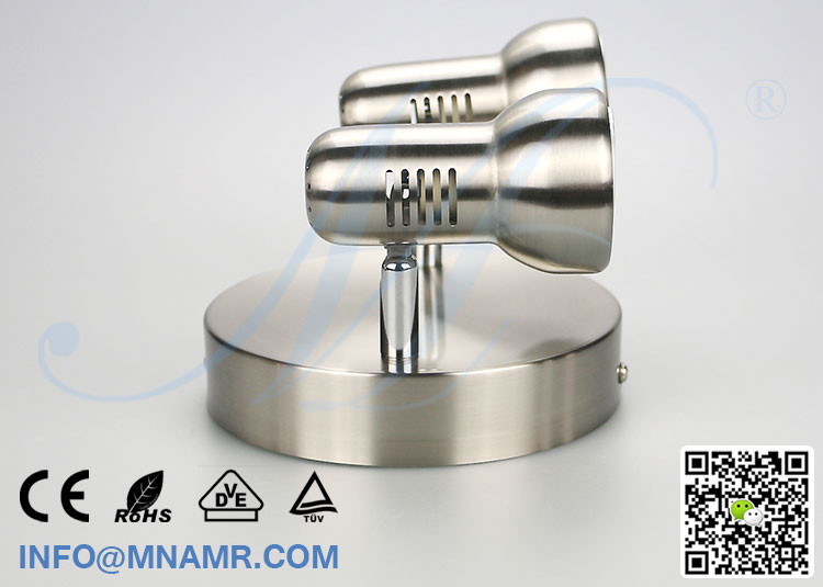 Good Price 2 Head LED Wall Light Fixture Wall Lamp Fixture with Replaceable 2x5W LED Spotlight E14 G4 G9 MR16 GU5.3 GU10