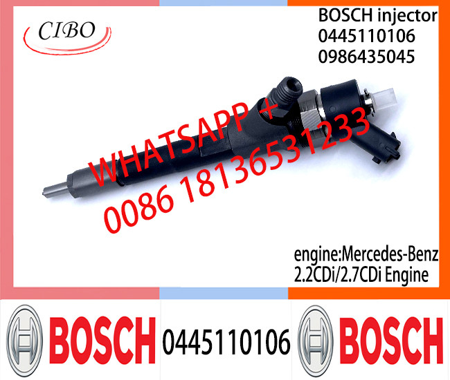 BOSCH Common Rail Injector 0445110069 0986435164 0445110070 0986435158 0445110106 0986435045 for Mercedes-Benz