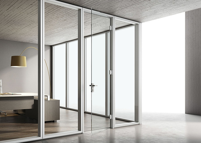 sound proof glass wall partition with Melamine Finish for hotel office