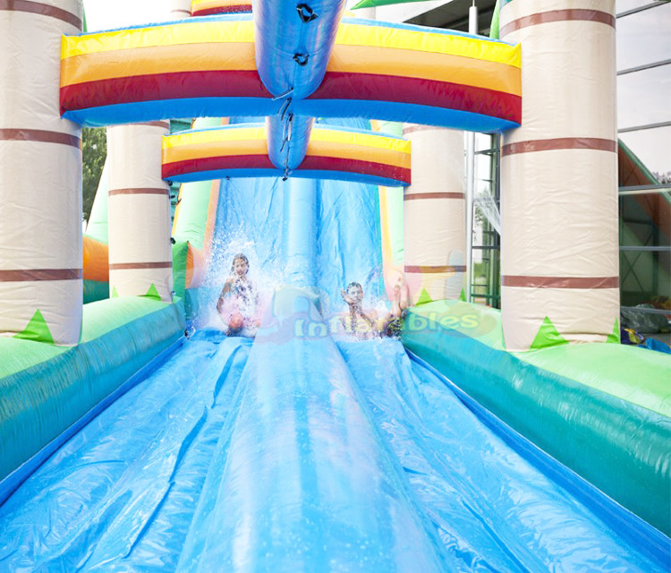 1000D PVC Outdoor Inflatable Water Slides For Festival Activity