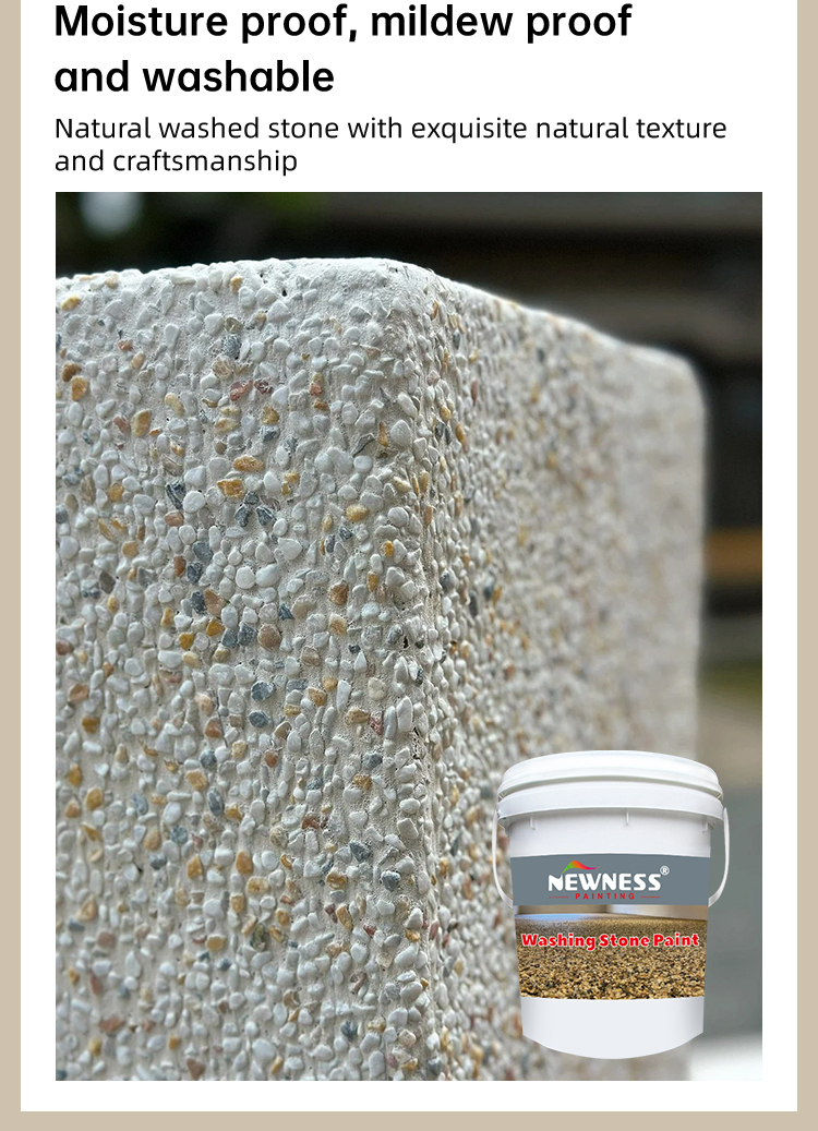 Building Coating Good Dirt-resistance Exterior Wall Imitation Stone Paint for Washing