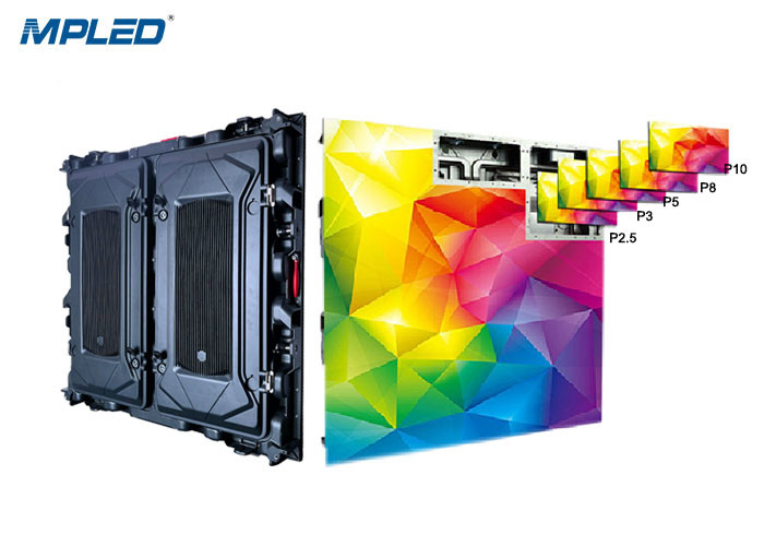P4 Commercial Led Display Screen Single Pillar Type IP65 Outdoor Video Wall