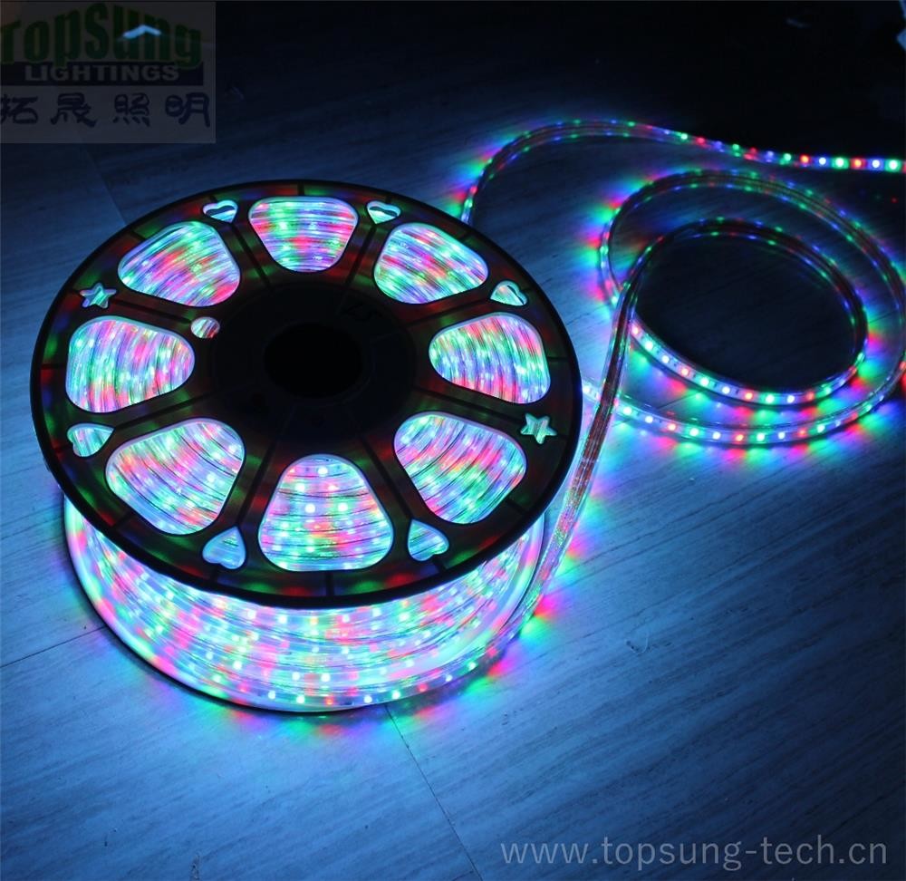Wholesale AC 240V led strip 100m white christmas ribbon 5050 smd 60LED/M flexible rope light