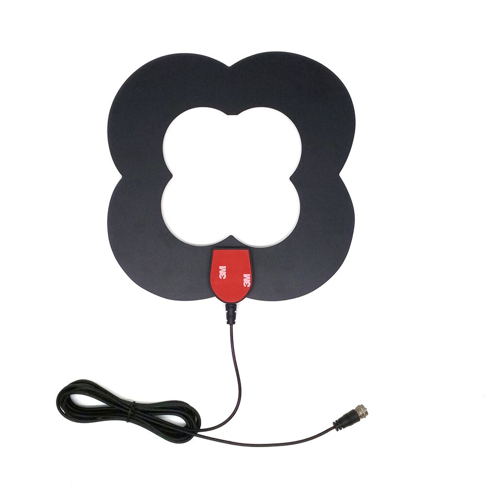 Digital Satellite Color TV Indoor Antenna with RG174 Cable 110mm Height and Materials