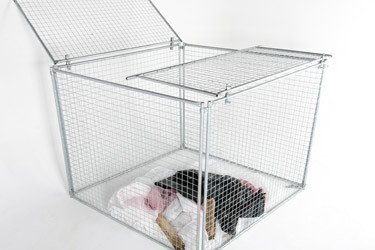 High quality construction building temporary rubbish cage