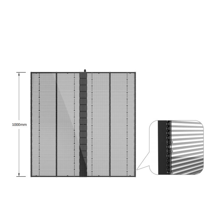 SMD1921 Flexible Clear Outdoor Transparent Led Screen Display Panel P10