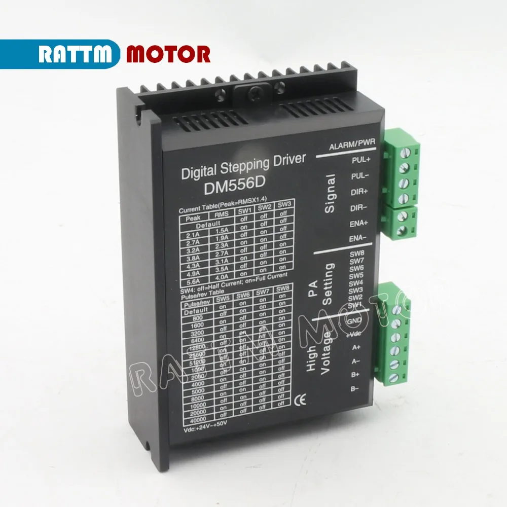 Digital Nema17 Nema 23 DC Stepper Motor Driver DM556D 5.6A 256 Microstep