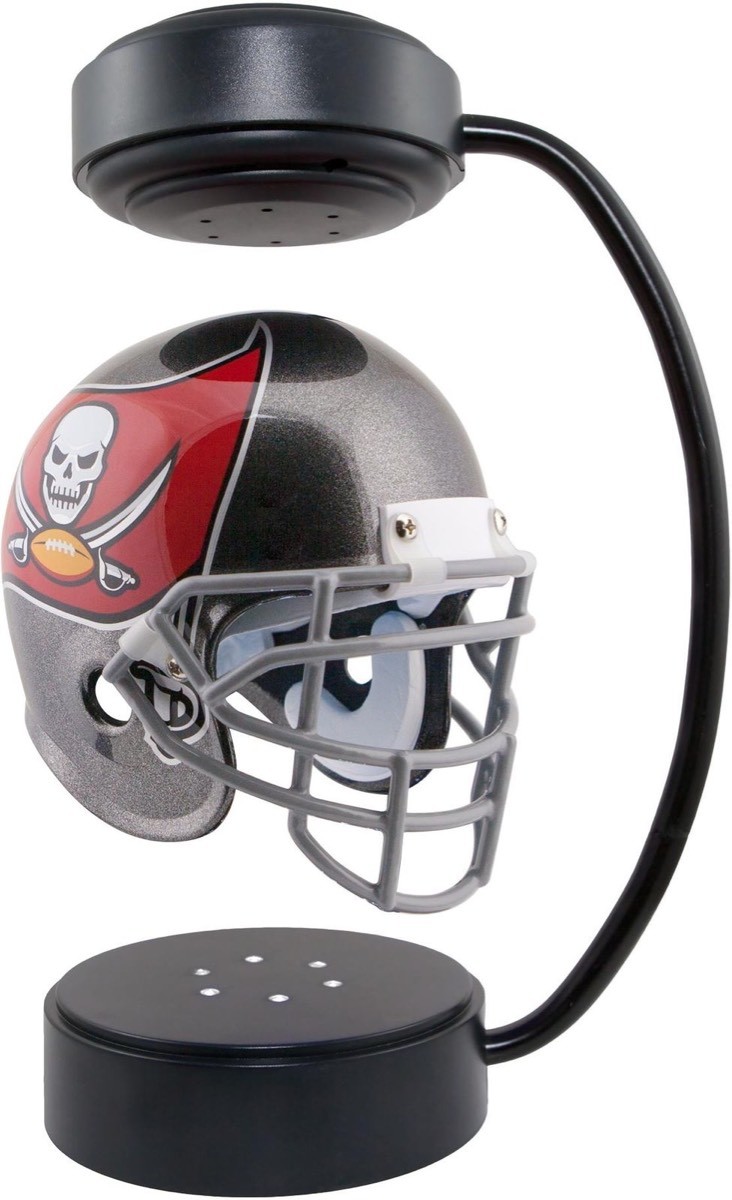 new magnetic levitation floating NFL Hover Helmet levitating hover helmet display stands