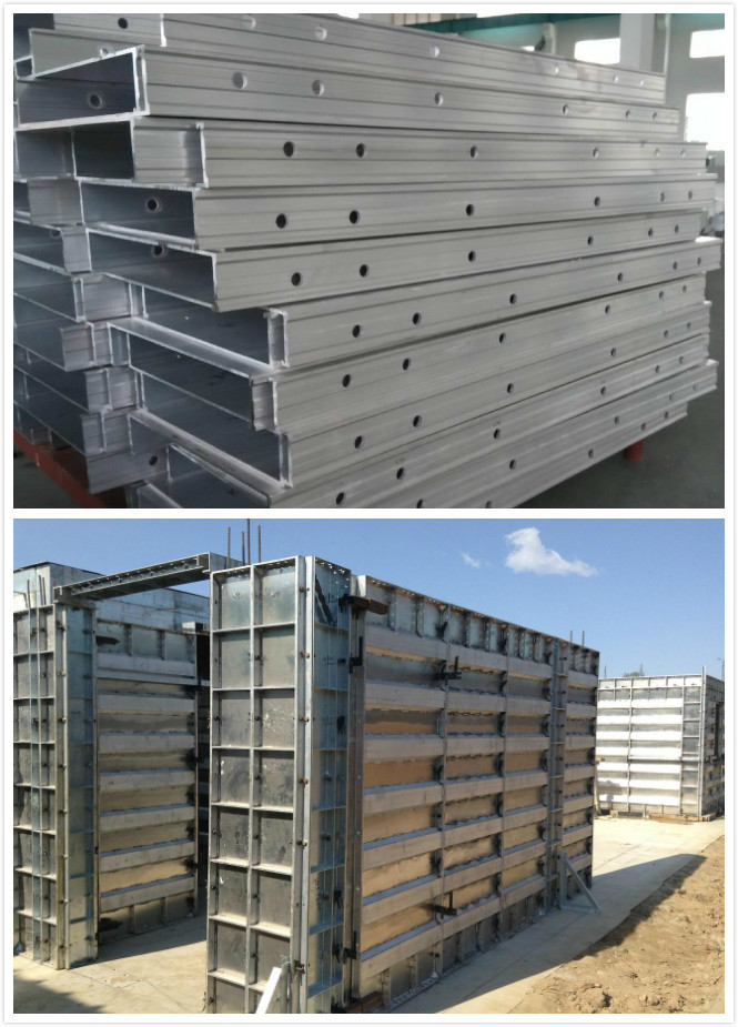 Aluminum Template Industrial Profile , 6061 / 6063 T3 - T8 With Shape Customized