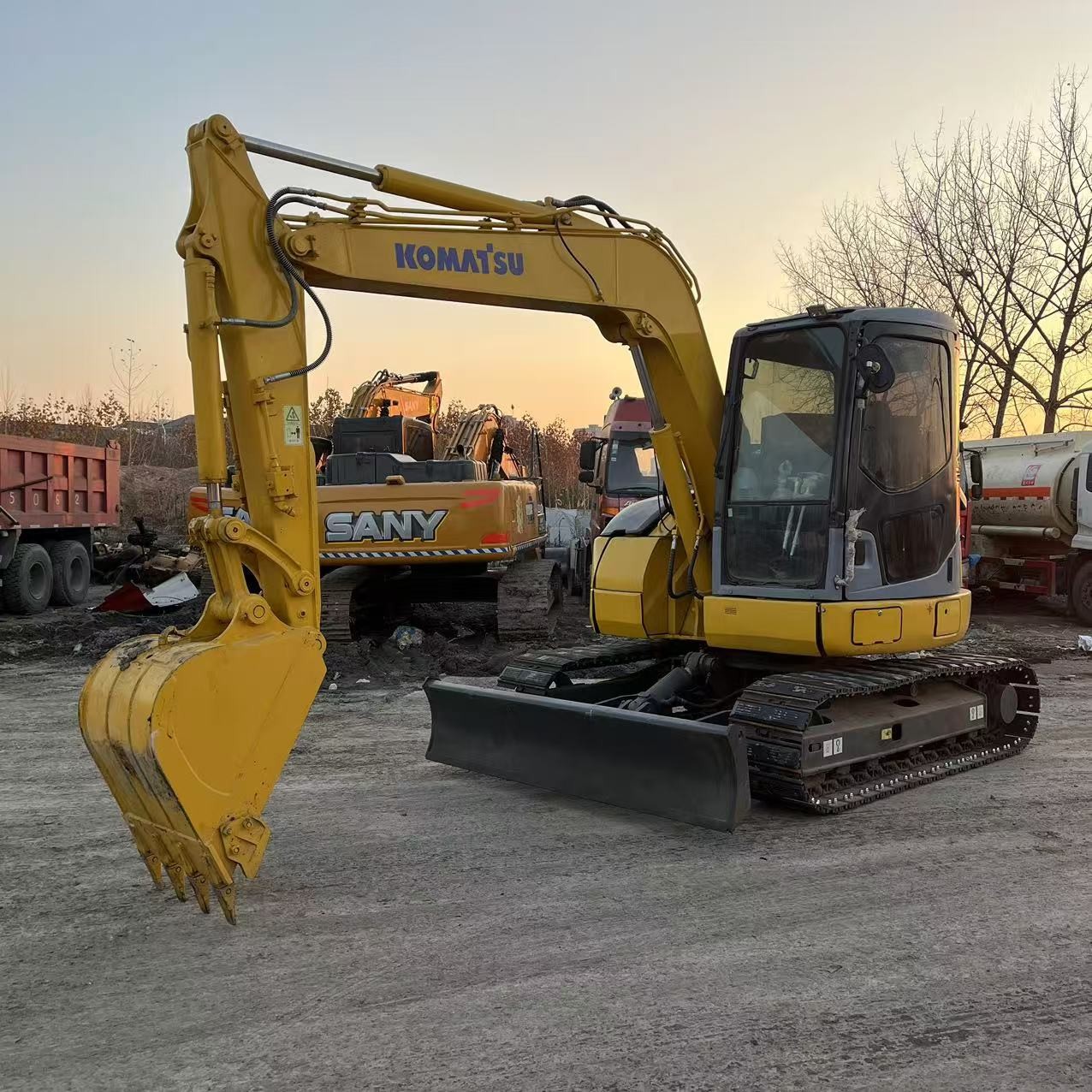 Used Komatsu PC78 Excavators Earthwork 7Ton Hydraulic Crawler Machinery
