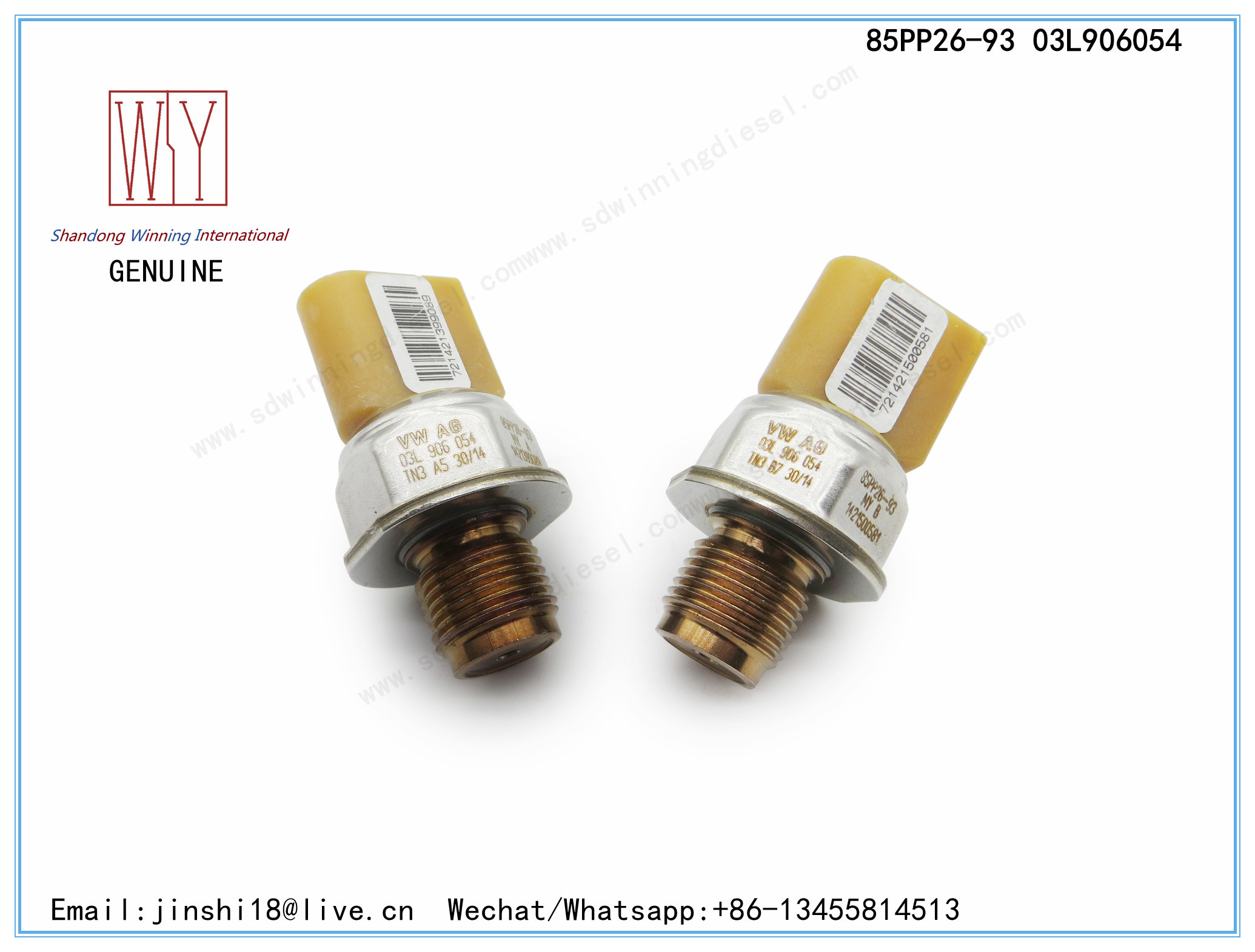 GENUINE AND BRAND NEW FUEL PRESSURE SENSOR 85PP26-93 FOR VW 03L906054