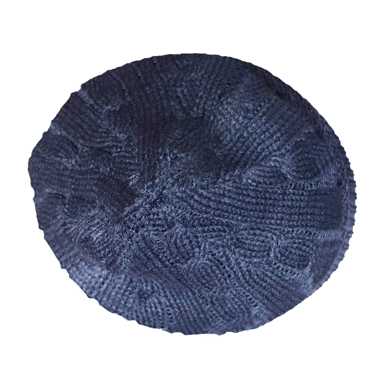 Custom Logo Women'S Slouchy Knit Hat , Knitted Cuff Woolen Beanie Cap For Skiing