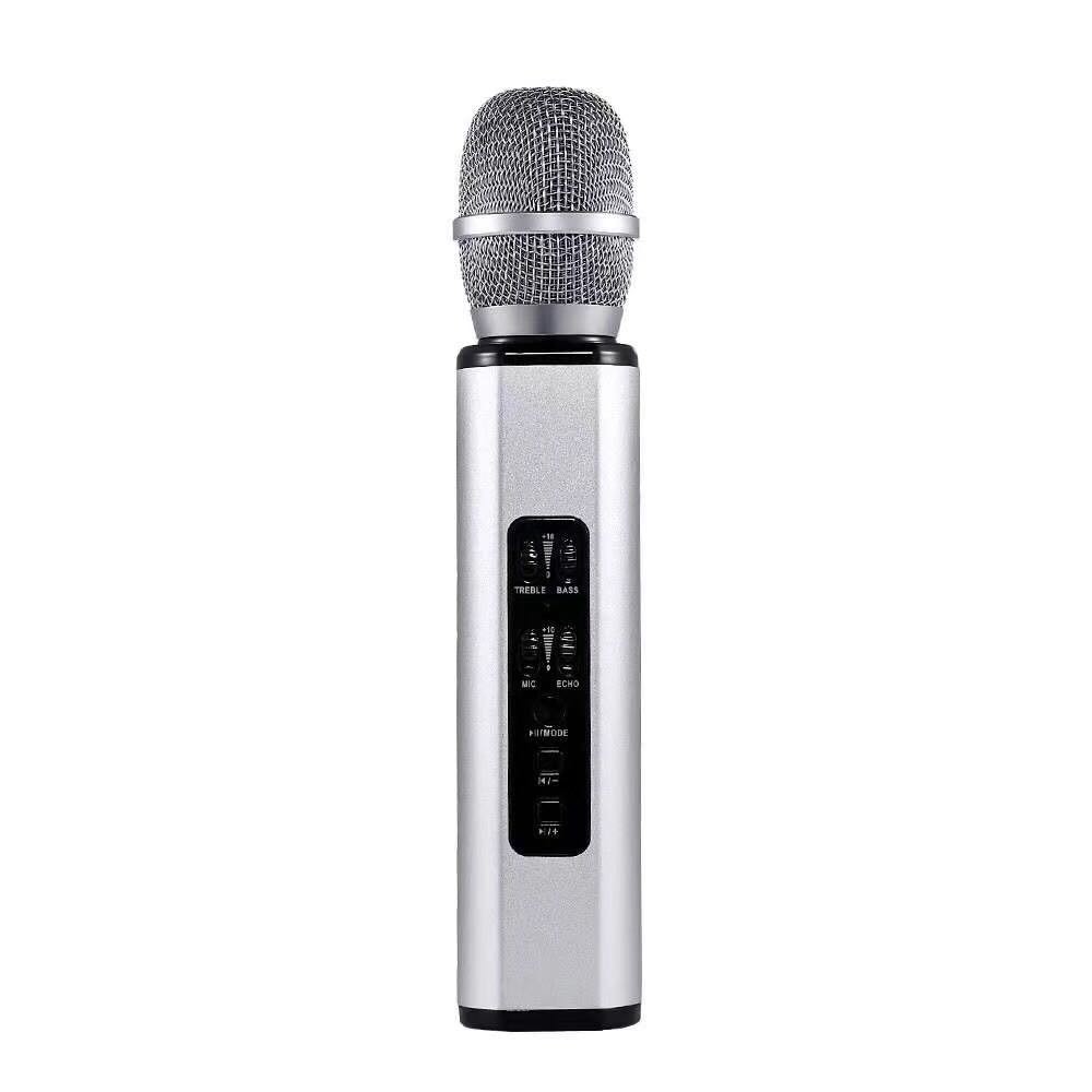 Bluetooth Multifunction Karaoke Microphone Speaker with Rechargeable Battery