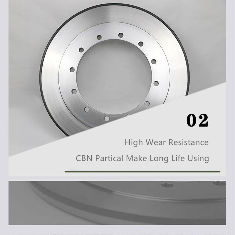 800mm Diamond CBN Grinding Wheel , Thrust Surface Crankshaft Grinding Wheel