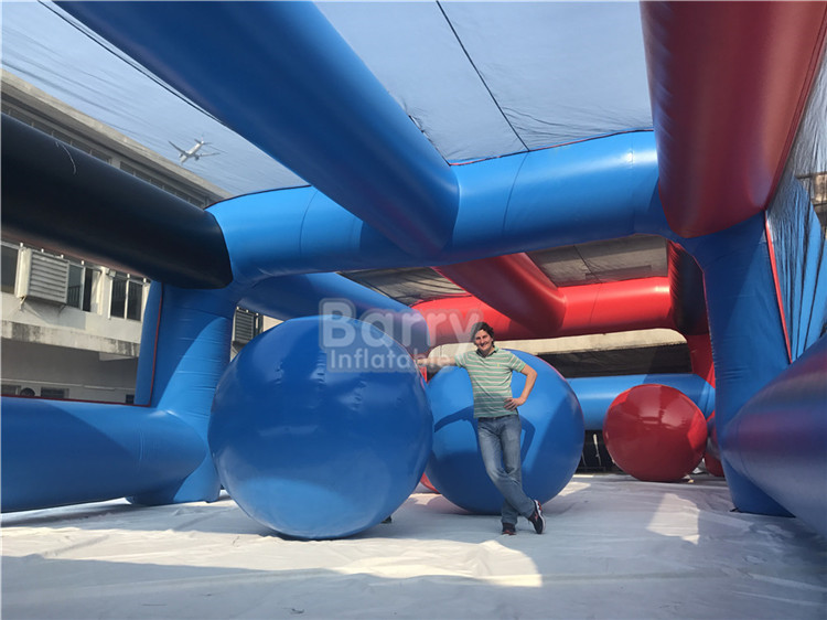 Custom Made Big Event Insane 5k Inflatable Obstacle Course Big Balls For Adults And Kids