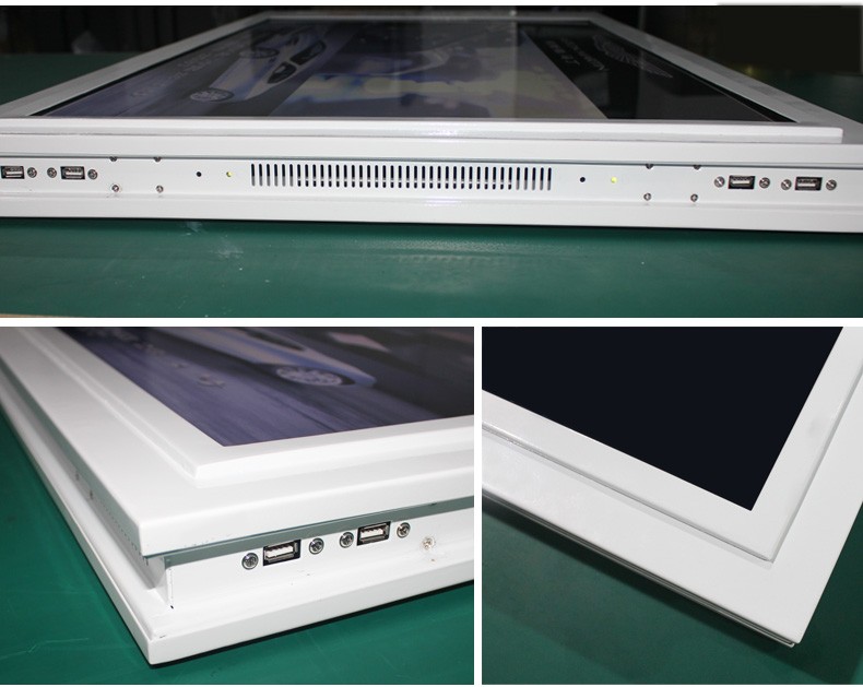 ceiling mount roof high brightness dual-sided LCD 42" 43" inch TFT LED monitor support HDM1 VGA DP input for commercial signage