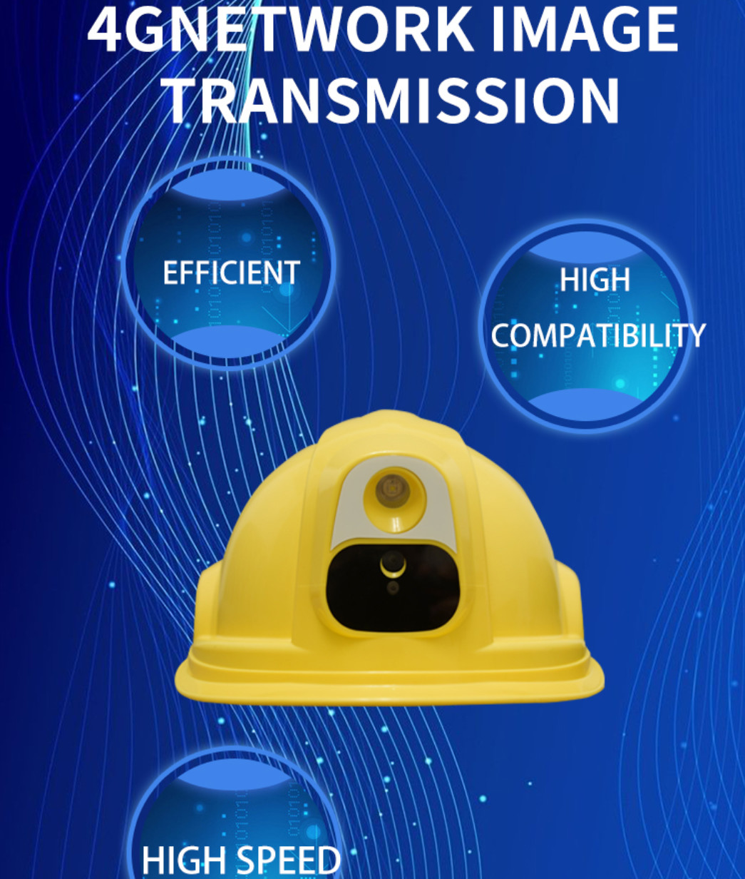 Hard hat Safety helmet 4G Real-Time GPS wifi live streaming for Mining Construction end software server