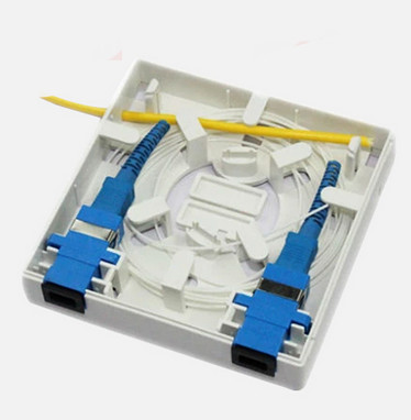 Black Wall mounted 12 Fiber Optic Terminal Box cold rolled steel sheet, electrostatic spraying