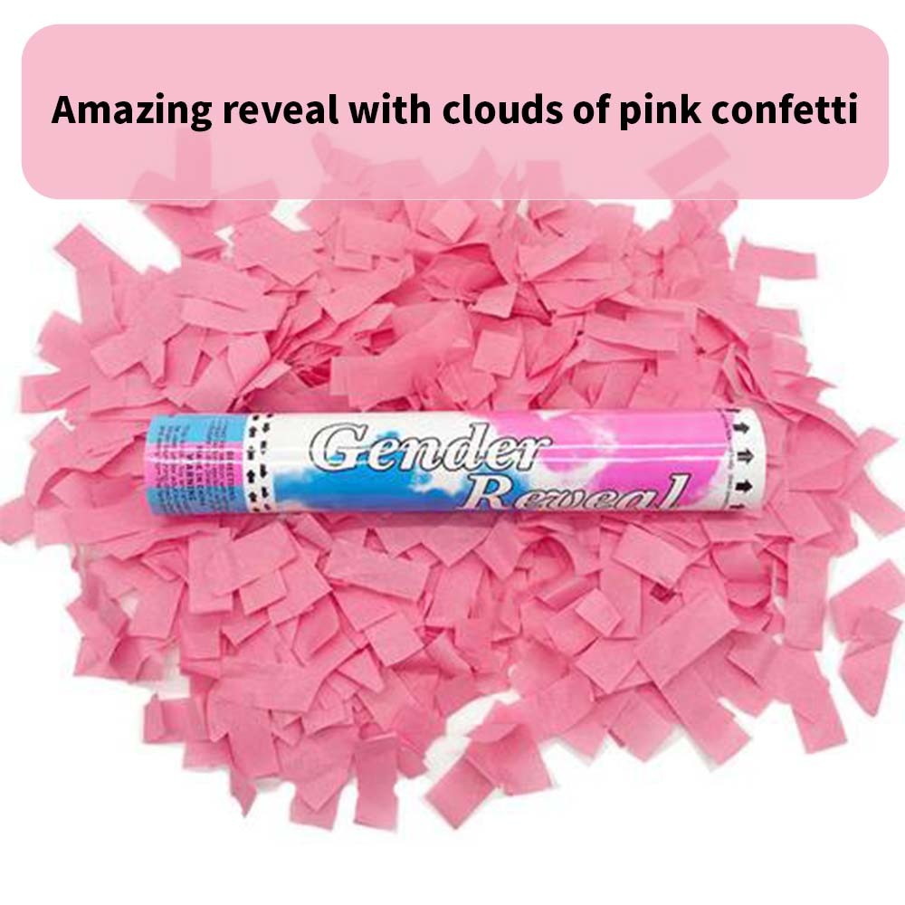 18" Eco-friendly Gender Reveal Cannon Biodegradable Flameproof For Baby Shower Party Supplies