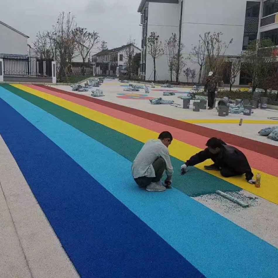 Eco Friendly Jogging Rubber Track Material Colored EPDM Rubber Crumb