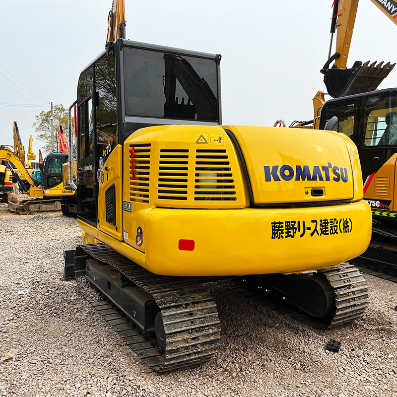 Used Komatsu PC70 Hydraulic Crawler Excavators 7ton Used Komatsu Middle Digger