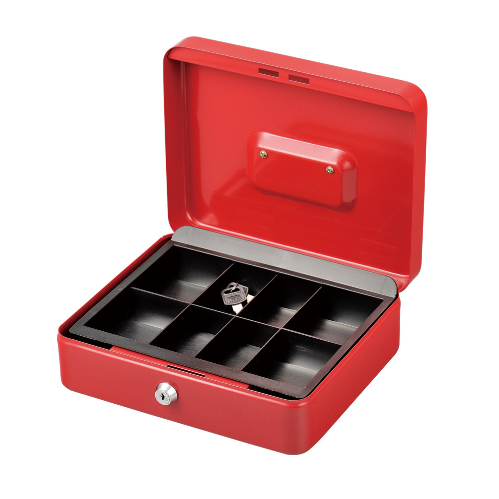 Coin Saving Money Bank Box , Solid Steel Construction Cash Storage Box