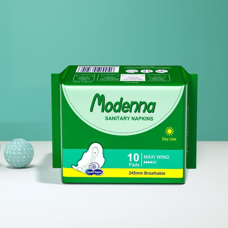 Ultra Thin Female Disposable Sanitary Napkin Biodegradable Organic Cotton