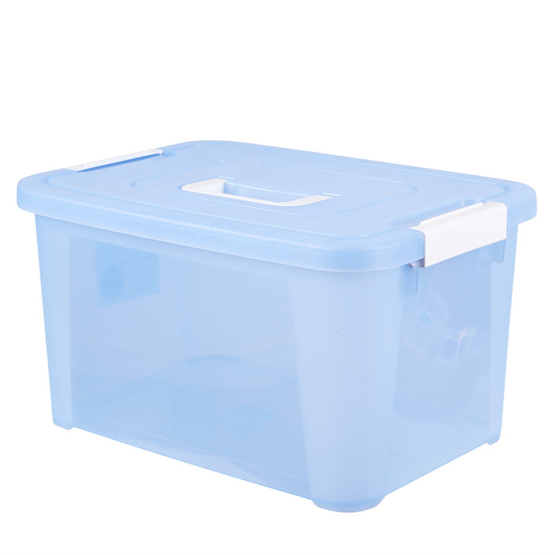 5L 15L Yards Clear Car Plastic Organizer Box With Handle