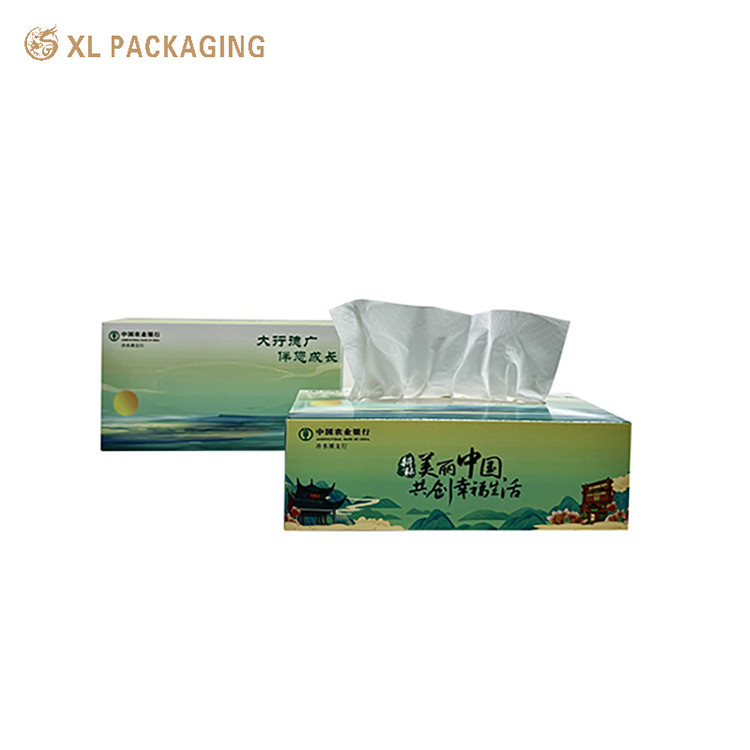 Customized 100% Virgin Wood Pulp Soft Packed Paper Facial Tissue Strong Water Absorption For Hotel