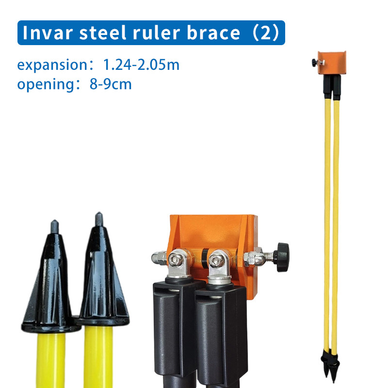 Indium Steel Ruler Ruler Support Tianbao Leica Southern Barcode Fibreglass Indium Manganese Steel Ruler Telescopic Support