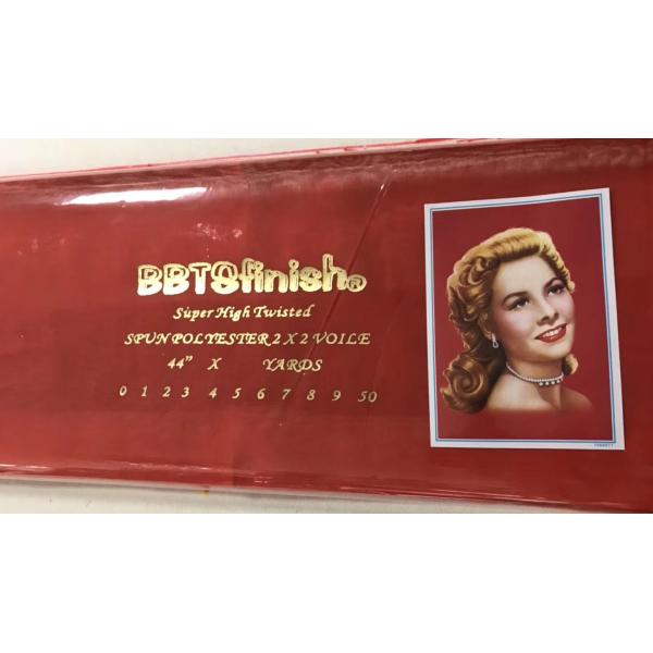 00144 BBTSfinish® Brand Spun polyester voile high quality super twisted voile