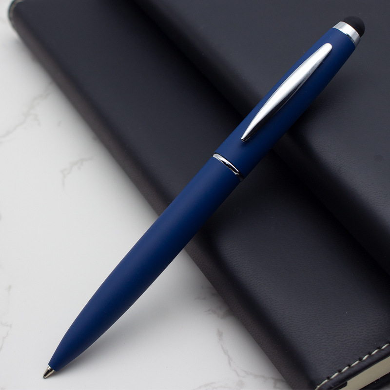 Business Office Stationery Custom Multi Color Metal Rubber Ballpoint Pen for Purposes