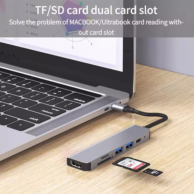 USB 3.1 Docking Station Hub with 4K HDMI USB3.0 TF SD Card Reader and 87W PD Charging