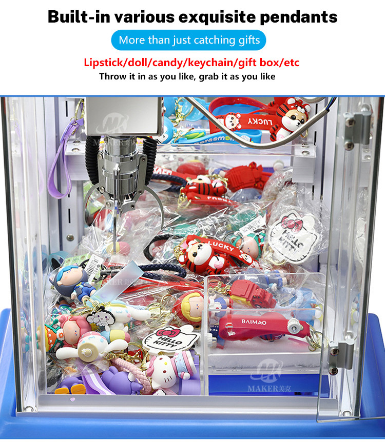 New Designed Mini Claw Machine Coin Operated Amusement Gift Game Machine Small Toy Claw Crane Doll Machine