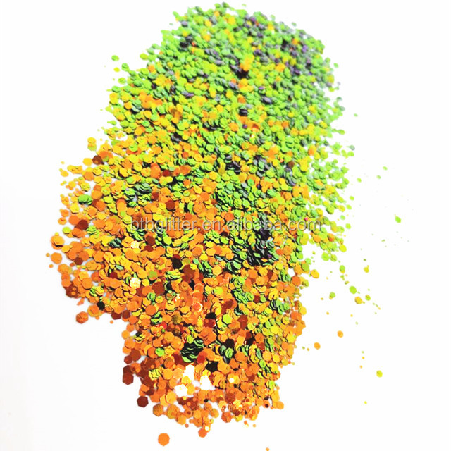 Valentine's Day Diwali-Packaged Bag Dropshipping Glitter Chameleon Chunky Nail Art Supplies Shift Color 3D Decorations