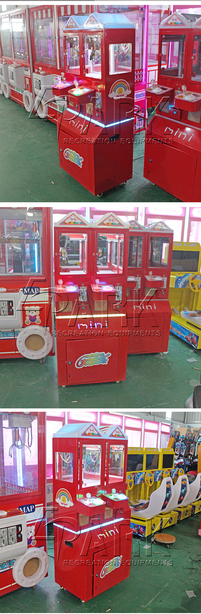 Mini Double Small Toy Gift Vending Crane Game Machine 12 Month Warranty