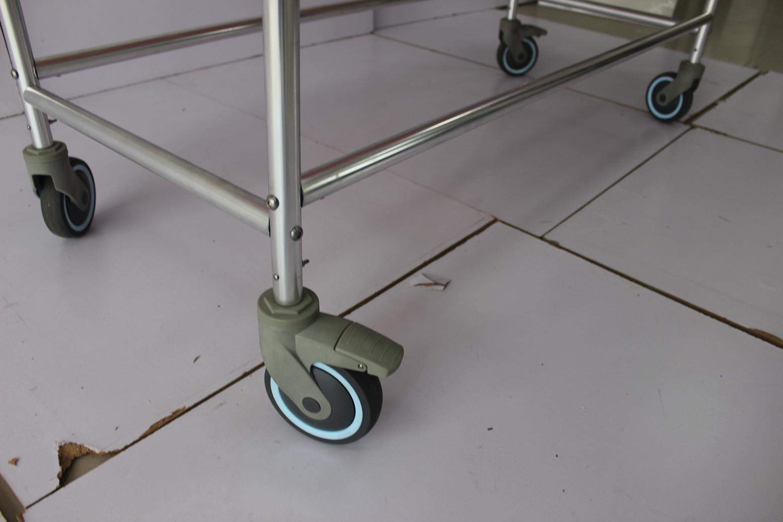 190CM & 21inch Hospital Stretcher Patient Transfer Trolley Aluminum Alloy Non Magnetic Cart