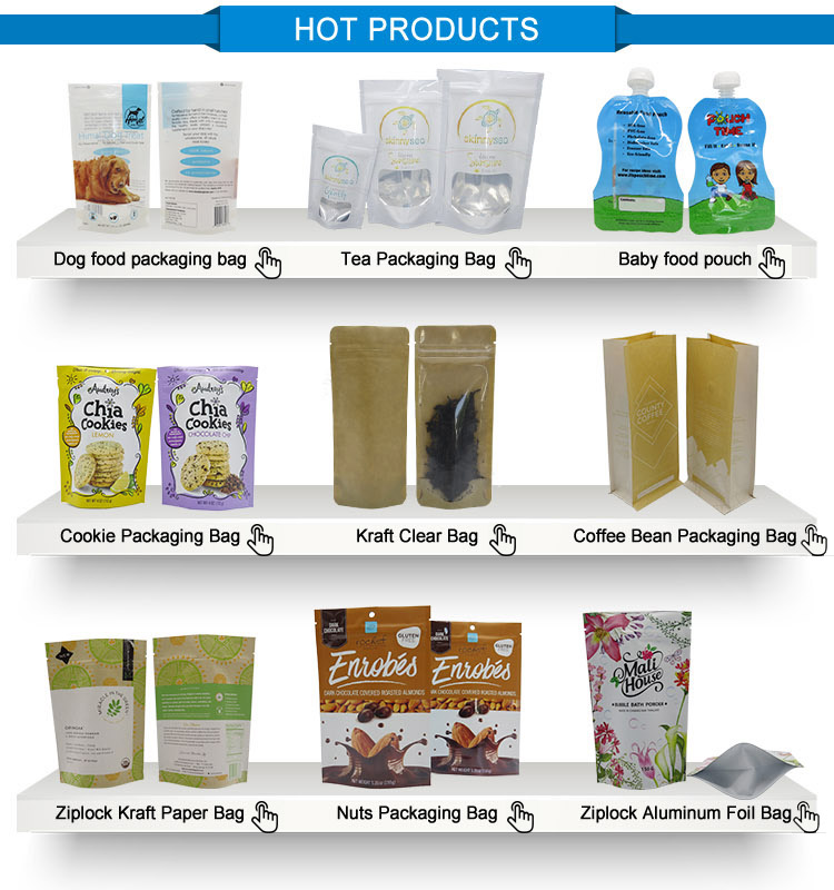 Custom printed stand up zipper pouch eco-friendly aluminum foil coffee packaging bag