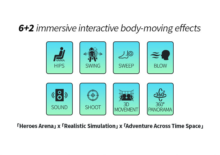 6 Seats 9d VR Cinema Arcade Virtual Reality Roller Coaster Vr Equipment