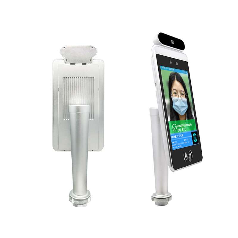 Floor Standing Face Recognition Temperature Measuring Kiosk With 8" LCD Display