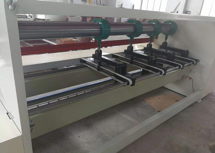 Corrugated Carton Cnc Slotting Machine , Four Blades Cardboard Creasing Machine